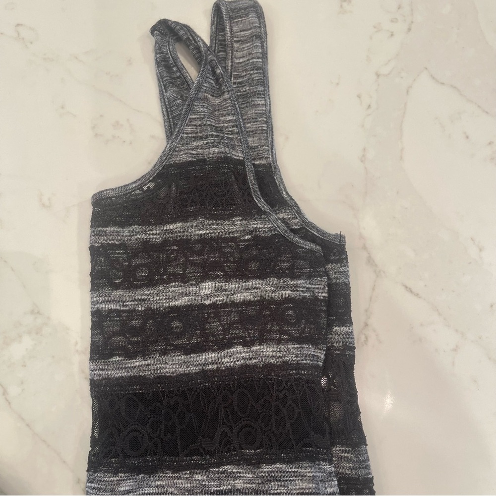 NWOT Free People black and grey maxi dress - Picture 4 of 13